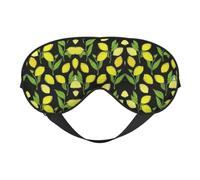 Masque de sommeil jaune citrons frais bloquant la lumière pour les yeux de nuit Cadeau essentiel pour homme et femme