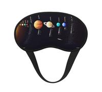 Masque de sommeil Jupiter Saturne avec système solaire pour homme et femme pour une obscurité totale, réduit les gonflements