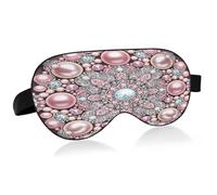 Masque de sommeil kaléidoscope à perles, doux et rafraîchissant, avec sangle élastique, bandeau pour les yeux, idéal pour les voyages et les activités de nuit.