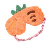 Masque de Sommeil Lapin Mignon en Peluche Courte, Bande Élastique | Style Dessin Animé Adorable, pour Repos en Train ou Voiture, Aide au Confort des Yeux Sensibles