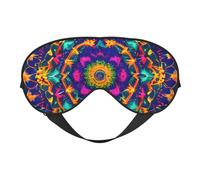 Masque de sommeil léger à motif mandala respirant bloquant la lumière pour voyage, yoga, aventures en plein air
