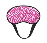 Masque de sommeil léger et confortable pour la sieste, le voyage et le yoga - Cache-yeux occultant à imprimé zèbre rose pour adultes, enfants, garçons et adolescents