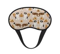 Masque de sommeil léger et confortable pour les voyages, les siestes, le yoga, l'avion et la nuit - Masque de sommeil sans pression à motif Saint-Bernard pour enfants, filles, adolescentes et femmes