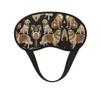 Masque de sommeil léger et confortable pour les yeux bandés - Masque de sommeil occultant pour hommes et femmes - Motif chien Golden Retrievers