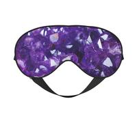 Masque de sommeil léger et réglable avec strass rose pour homme et femme