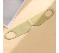 Masque de sommeil léger, sans couture, une pièce avec boucle d'oreille, bandeau respirant sans pression pour le repos, vert moutarde