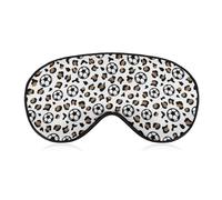 Masque de sommeil léopard football, masque de sommeil occultant doux, bandeau pour les yeux pour une sieste de voyage et un sommeil profond