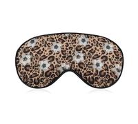 Masque de sommeil léopard football, masque de sommeil occultant doux, bandeau pour les yeux pour une sieste de voyage et un sommeil profond