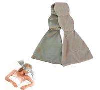 Masque de sommeil lesté occultant, tissu ultra doux et rafraîchissant, couvre-yeux relaxant pour hommes et femmes, utilisation double face, masque lesté pour les yeux pour un sommeil profond, patients