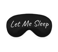 Masque de sommeil Let Me Sleep Sleep Masque pour les yeux bandeau avec sangle réglable Couverture drôle pour les yeux doux pour bloquer les lumières