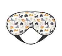 Masque de sommeil Llama and Cactus1 Masque pour les yeux double face Couvre-yeux doux et réglables pour dormir Ombrage parfait Réduit l'œdème oculaire