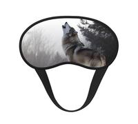 Masque de sommeil loup hurlant pour dormir sur le côté, masque de sommeil occultant pour homme et femme, masque de sommeil sans pression, doux, respirant, confortable pour dormir la nuit