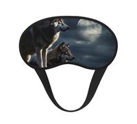 Masque de sommeil loups au clair de lune pour dormir sur le côté, masque de nuit bloquant la lumière, masque pour les yeux pour femmes et hommes, ombre douce et confortable pour les voyages, la sieste