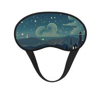 Masque de sommeil Magical Nights doux et confortable avec sangle réglable occultante pour femmes, filles, hommes, voyage, yoga, sieste, travail