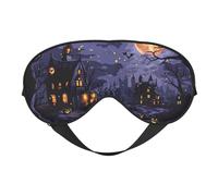 Masque de sommeil, masque de nuit mystérieux pour Halloween, masque de sommeil pour femmes et hommes, couvre-yeux occultant pour voyage/sommeil