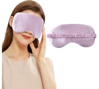 Masque De Sommeil,Masque De Nuit Soie,Occultant Ultra-Douce Masque De Voyage Masque De Yeux Sommeil,Masque Pour Dormir Soie,Masque Nuit Sommeil Soie (Violet Clair)