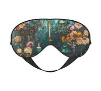 Masque de sommeil, masque de sommeil baroque floral nature morte pour le sommeil, masque de sommeil pour femmes et hommes, couvre-yeux occultant pour voyage/sommeil