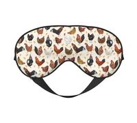 Masque de sommeil, masque de sommeil pour homme et femme, masque de sommeil occultant pour voyage/sommeil, masque pour les yeux de coq et de poules