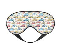 Masque de sommeil, masque de sommeil pour homme et femme, masque de sommeil occultant pour voyage/sommeil, motif dessin animé, camping-car, SUV