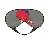 Masque de sommeil, masque de sommeil pour homme et femme, masque de sommeil occultant pour voyage/sommeil, masque de super héros dinosaure dessin animé