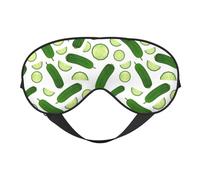 Masque de sommeil, masque de sommeil pour homme et femme, masque de sommeil occultant pour voyage/sommeil, masque pour les yeux imprimé tranches de concombre