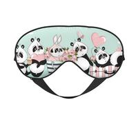 Masque de sommeil, masque de sommeil pour homme et femme, masque occultant pour voyage/sommeil, bonne Saint-Valentin, masque pour les yeux de panda mignon