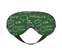 Masque de sommeil, masque de sommeil pour homme et femme, masque occultant pour voyage/sommeil, équation mathématique, vert