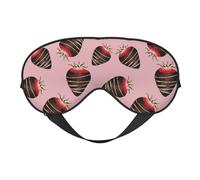 Masque de sommeil, masque de sommeil pour homme et femme, masque occultant pour voyage/sommeil, imprimé chocolat No.J910