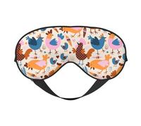 Masque de sommeil, masque de sommeil pour homme et femme, masque occultant pour voyage/sommeil, joli masque pour les yeux de poules