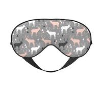 Masque de sommeil, masque de sommeil pour homme et femme, masque occultant pour voyage/sommeil, masque moderne pour les yeux de cerf géométrique triangle