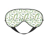 Masque de sommeil, masque de sommeil pour homme et femme, masque occultant pour voyage/sommeil, masque pour les yeux de concombre imprimé asperges