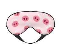 Masque de sommeil, masque de sommeil pour homme et femme, masque occultant pour voyage/sommeil, masque pour les yeux de nez de cochon mignon
