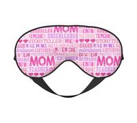 Masque de sommeil, masque de sommeil pour homme et femme, masque occultant pour voyage/sommeil, masque pour les yeux « Best Mom Ever »