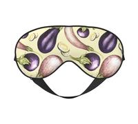 Masque de sommeil, masque de sommeil pour homme et femme, masque occultant pour voyage/sommeil, masque amusant d'aubergine