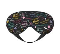 Masque de sommeil, masque de sommeil pour homme et femme, masque occultant pour voyage/sommeil, masque pour les yeux « I Love You Mom »