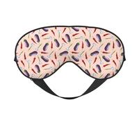 Masque de sommeil, masque de sommeil pour homme et femme, masque occultant pour voyage/sommeil, masque pour les yeux aubergine, chili et ail