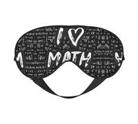 Masque de sommeil, masque de sommeil pour homme et femme, masque occultant pour voyage/sommeil, masque pour les yeux « I Love Math »