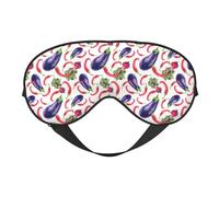 Masque de sommeil, masque de sommeil pour homme et femme, masque occultant pour voyage/sommeil, masque pour les yeux violet aubergine rouge piment