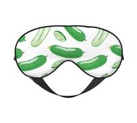 Masque de sommeil, masque de sommeil pour homme et femme, masque occultant pour voyage/sommeil, masque pour les yeux au concombre vert