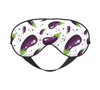 Masque de sommeil, masque de sommeil pour homme et femme, masque occultant pour voyage/sommeil, masque pour les yeux aubergine à pois