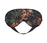 Masque de sommeil, masque de sommeil pour les yeux de la forêt de lion, masque de sommeil pour femmes et hommes, couvre-yeux occultant pour voyage/sommeil