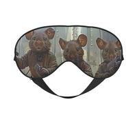 Masque de sommeil, masque de sommeil Steampunk Space Mice Warriors pour le sommeil, masque de sommeil pour femmes et hommes, couvre-yeux occultant pour voyage/sommeil