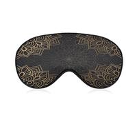Masque de sommeil, masque pour les yeux en soie Mandala avec sangle réglable pour dormir, couverture d'ombrage pour les yeux, bloque la lumière, réduit les yeux gonflés, cadeaux