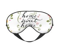 Masque de sommeil, masque pour les yeux pour le sommeil, masque de sommeil pour femmes et hommes, masque occultant pour les yeux pour voyage/sommeil, masque pour les yeux à motif floral Home Sweet