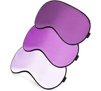 Masque de sommeil, masque ultra doux avec sangle réglable, masque léger et confortable pour les hommes et les femmes avec un ombrage parfait (Violet clair, violet, violet foncé)