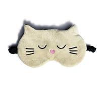 Masque de sommeil mignon et moelleux en forme de chat - Masque de sommeil en velours pour enfants et adultes