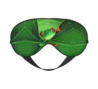 Masque de sommeil mignon imprimé grenouille masque pour les yeux masque pour les yeux couverture yeux ombre à paupières pour dormir nuit voyage avion Ues