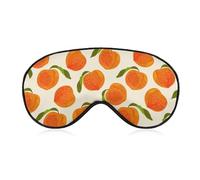 Masque de sommeil mignon pour les yeux de pêche, masques pour les yeux super doux avec sangle réglable, aide au sommeil ultime, bandeau sur les yeux, détendez-vous et soulagez votre fatigue, yeux gonf