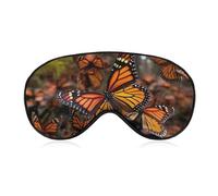 Masque de sommeil Monarch Butterflies - Bloque la lumière - Confortable et doux - Avec bande élastique - Convient pour les hommes et les femmes - Convient pour les voyages et le sommeil