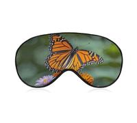 Masque de sommeil Monarque Papillons Masque de sommeil avec sangle réglable pour les yeux Masque de voyage pour les yeux Cache-yeux Doux Patchs pour le sommeil Yoga